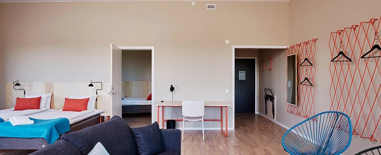 Familjerum Grand med sex bäddar på Kviberg Park Hotel